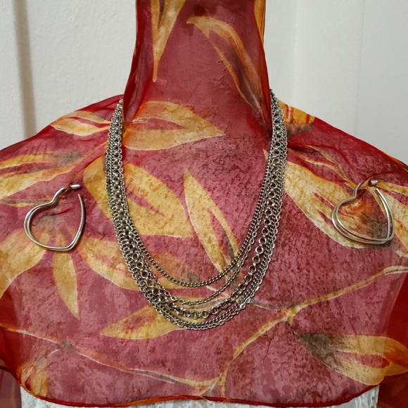 Sliver multi chain set - Picture 1 of 2